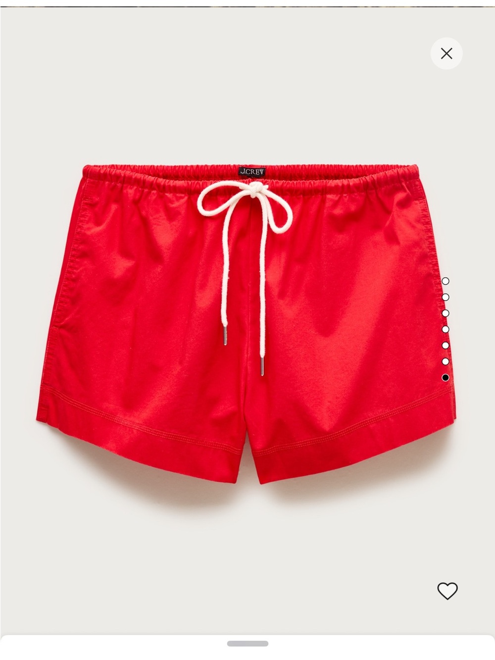 J. Crew cruise cotton drawstring shorts